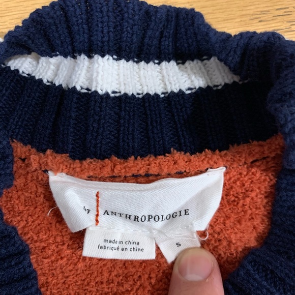 Anthropologie Striped Button Sweater size small 🧡🧡🧡🧡🧡🧡🧡🧡🧡🧡 - Picture 2 of 10